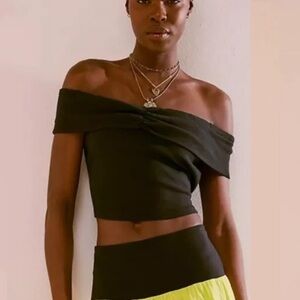 Free People Cooler In Off The Shoulder Top